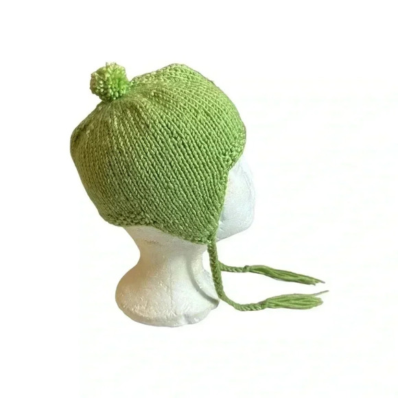 Handmade Other - Crochet Baby Hat Pattern With Earflaps Baby Toddler Green